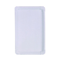 Piatto in cartone riciclato bianco 330x190mm