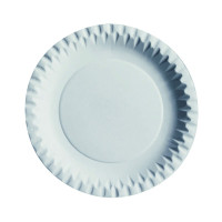 Piatto in cartone bianco  H11mm