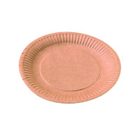Piatto in cartone kraft  H11mm