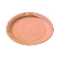 Piatto in cartone kraft  H15mm