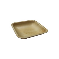 Piatto in palma  110x110mm H22mm