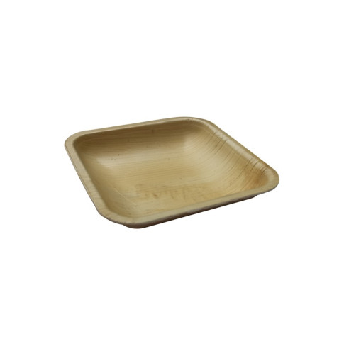 Piatto in palma  110x110mm H22mm