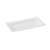 Piatto in polpa di canna da zucchero  260x130mm