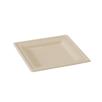 Piatto in polpa di canna da zucchero  200x200mm