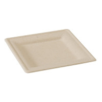 Piatto Polpa marrone Quadrato. 260x260mm H20mm
