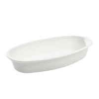 Insalatiera ovale in polpa di canna da zucchero 230x140mm H50mm 700ml