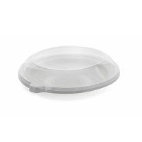 Coperchio in PET per piatto in polpa diam (PET1)  H25mm