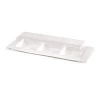 Coperchio in PET per piatto in polpa (PET1) 260x110mm H32mm