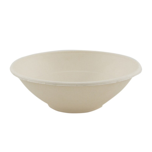 Ciotola "Poke" tonda in polpa di canna da zucchero scura  H63mm 950ml