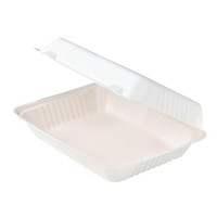 Conchiglia in polpa di canna da zucchero 230x156mm H80mm 830ml