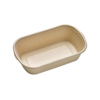 Vaschetta in polpa di canna da zucchero scura 195x116mm H50mm 700ml