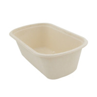 Vaschetta in polpa di canna da zucchero scura 230x135mm H77mm 1350ml