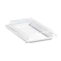 Coperchio in PET trasparente per vassoio Atlas (PET1) 272x193mm H33mm