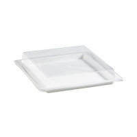 Coperchio in PET trasparente per vassoio Atlas (PET1) 275x265mm H33mm