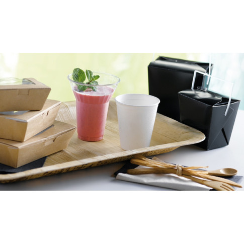 Contenitore quadrato in cartone nero stile orientale, chiusura a incastro 100x93mm H104mm 750ml