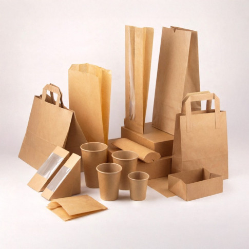 Sacchetto da pane in carta kraft 100x40mm H580mm