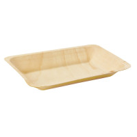 Piatto rettangolare "Scandinavia" in legno 190x140mm H18mm