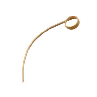 Stecchino in bambù con ricciolo (FOR50)  H110mm