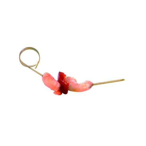 Stecchino in bambù con ricciolo (FOR50)  H110mm