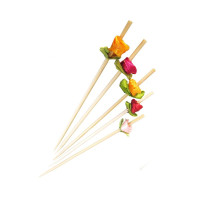 Stecchino in bambù assortito con decorazioni floreali (FOR50)  H120mm
