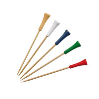 Stecchino in bambù con decorazione golf (FOR50)  H120mm