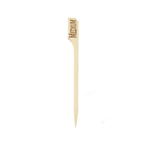 Stecchino per carne Teppo Gushi in bambù, etichetta Medium (media) (FOR50)  H90mm