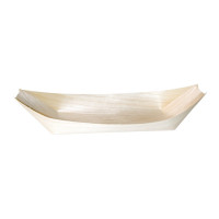 Vaschetta in legno a forma di barca 245x115mm H27mm