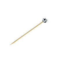 Stecchino in bambù con decorazione football americano (FOR50)  H120mm