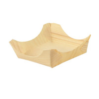 Piattino "Pin Up" in legno 85x85mm H35mm