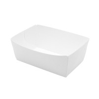 Vaschetta in cartone bianco 110x80mm H40mm 440ml
