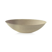 Ciotola "BioNchic" ovale in polpa di canna da zucchero scura 240x145mm H63mm 1000ml