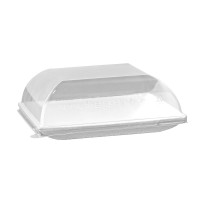 Coperchio BioNchic in PET trasparente (PET1) 112x112mm H36mm