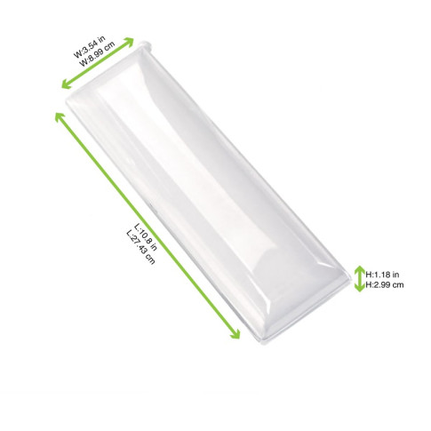 Coperchio BioNchic in PET trasparente (PET1) 275x90mm H30mm
