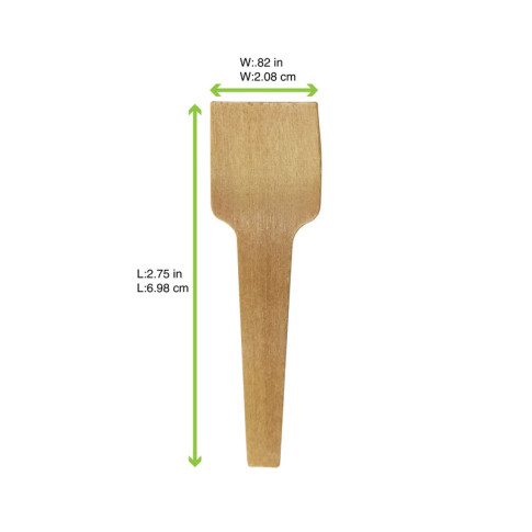 Cucchiaio da gelato in legno  H70mm