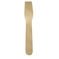 Cucchiaio da gelato in legno avvolto in carta kraft  H95mm