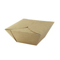Lunchbox in cartone kraft con chiusura a incastro 170x170mm H80mm 1450ml