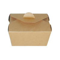 Lunchbox in cartone kraft con chiusura a incastro 130x107mm H67mm 750ml
