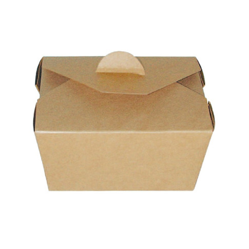 Lunchbox in cartone kraft con chiusura a incastro 130x107mm H67mm 750ml