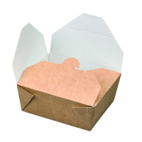 Lunchbox in cartone kraft con chiusura a incastro 110x90mm H50mm 450ml