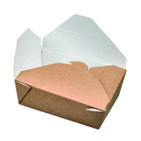 Lunchbox in cartone kraft con chiusura a incastro 155x117mm H50mm 800ml