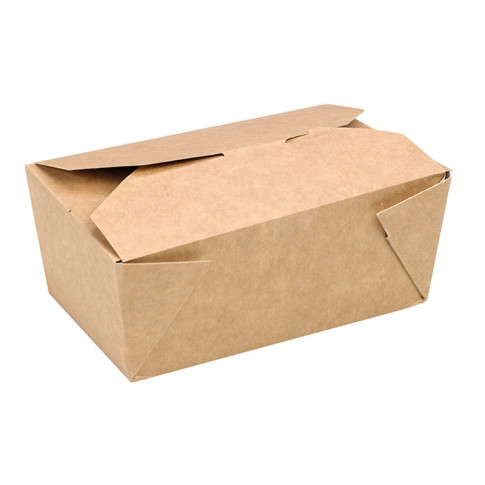 Lunchbox in cartone kraft con chiusura a incastro 155x117mm H50mm 800ml