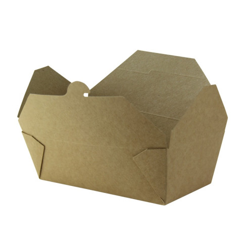 Lunchbox in cartone kraft con chiusura a incastro 190x110mm H60mm 1000ml