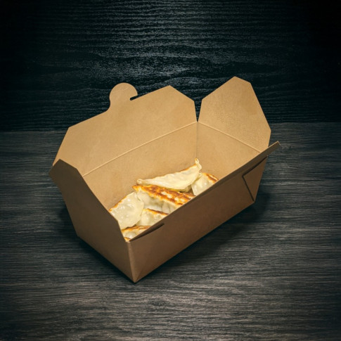 Lunchbox in cartone kraft con chiusura a incastro 190x110mm H60mm 1000ml