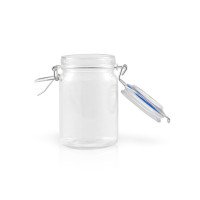 Mini barattolo in vetro con guarnizione blu scuro  H119,2mm 200ml
