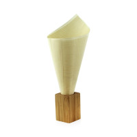 Supporto in bambù individuale per stecchini e coni 30x30mm H55mm