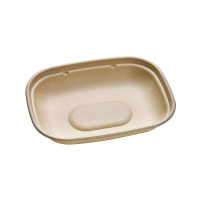 Vaschetta in polpa di canna da zucchero scura 220x170mm H27mm 850ml
