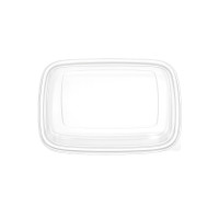 Coperchio in PET trasparente per vassoio in polpa (PET1) 189x189mm H50mm