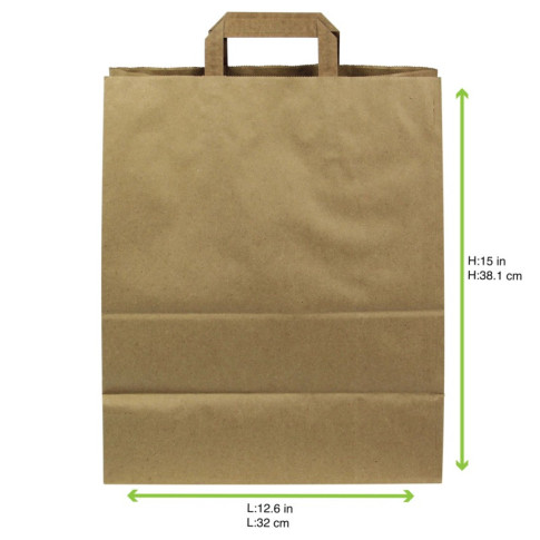 Shopper in carta kraft doppia parete 320x170mm H380mm