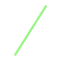Cannuccia verde in PLA flessibile   H240mm