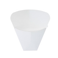 Tasca per crepes triangolare in cartone bianco 145x65mm H185mm